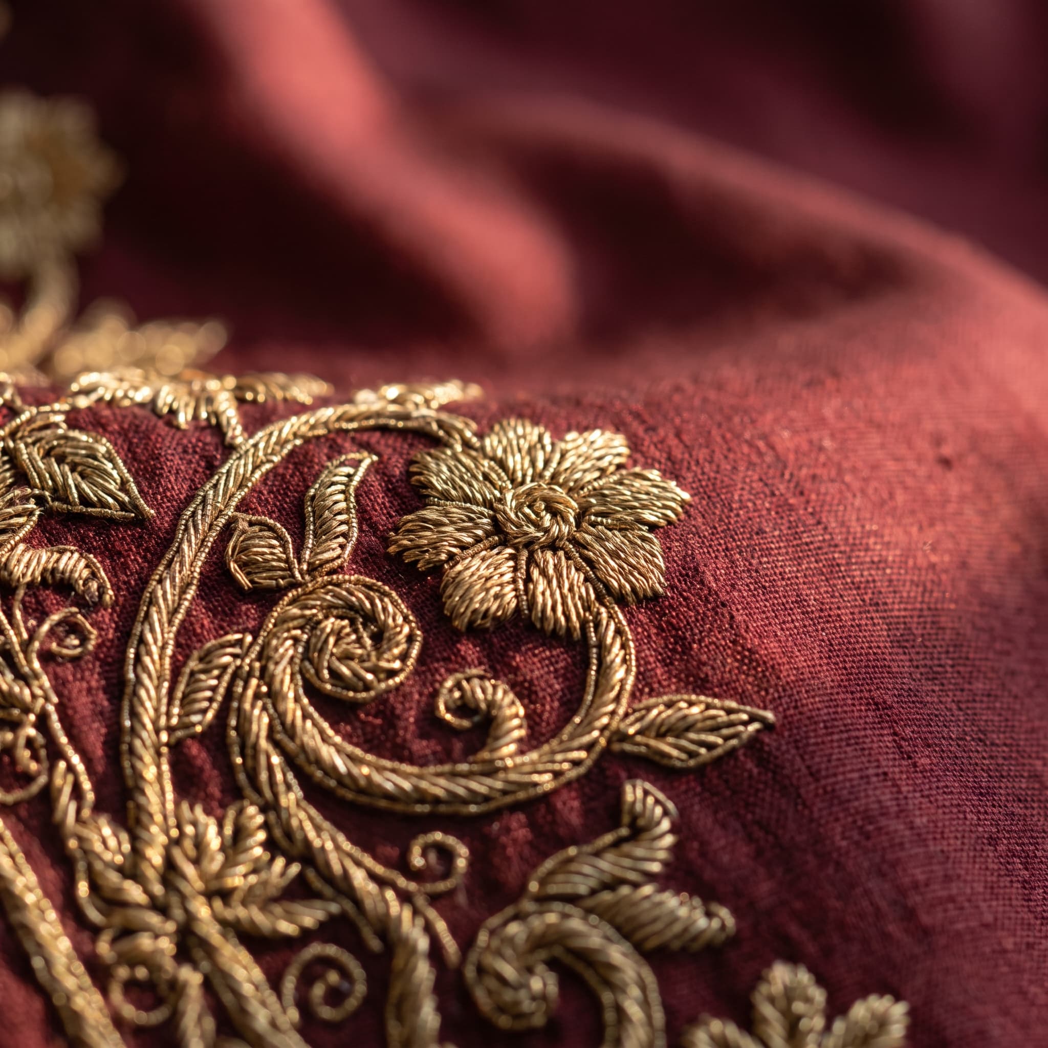 Banarasi Zari Maroon Saree