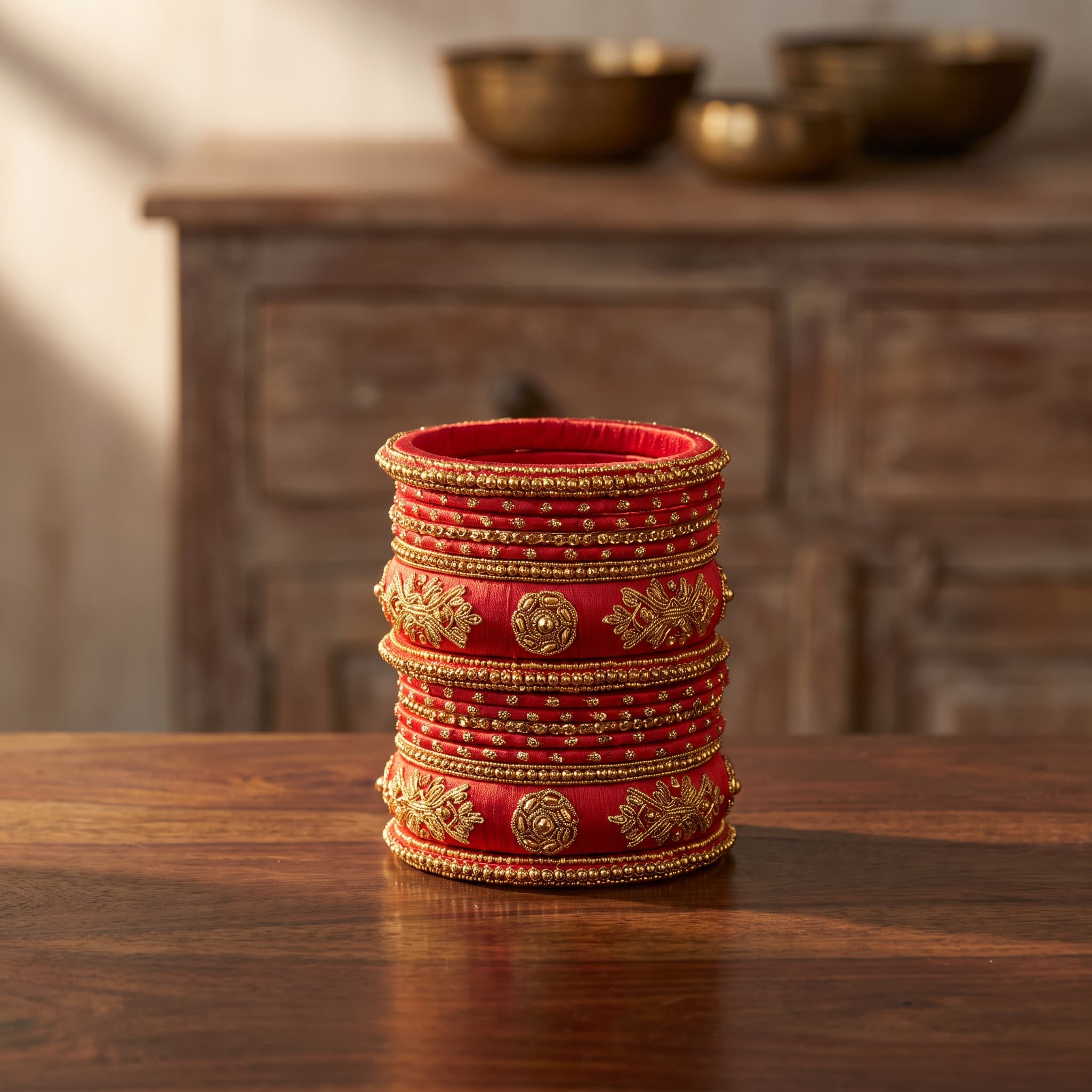 Terracotta Zari Saree