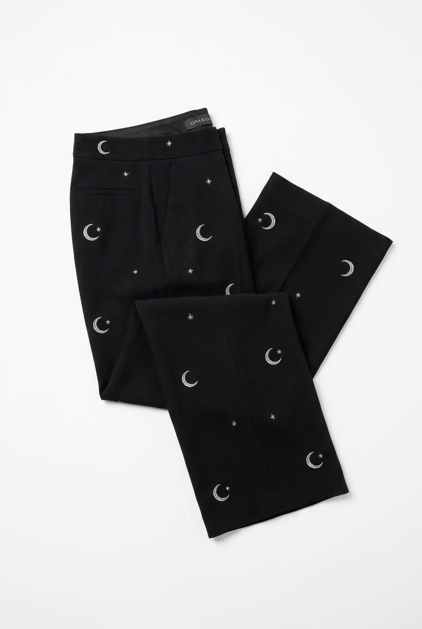 Crescent Print Trouser