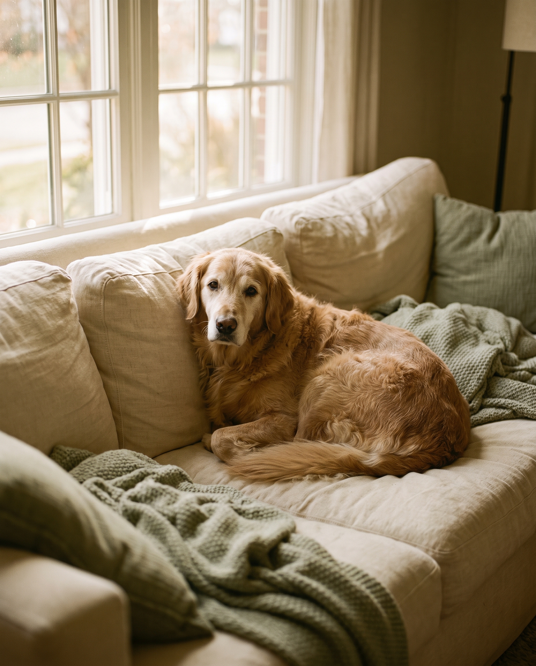 Senior golden retriever