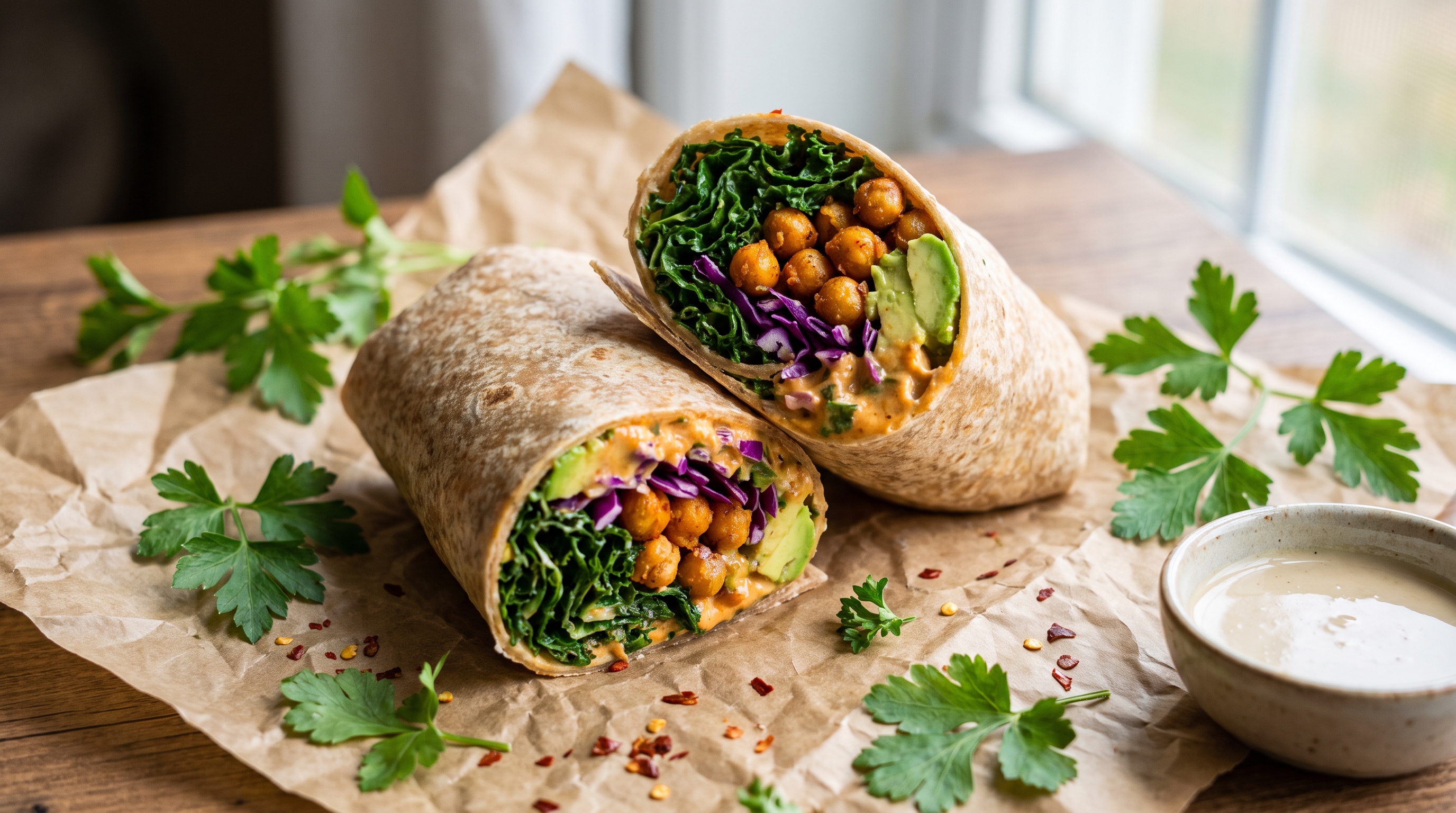 Kale Caesar Wrap