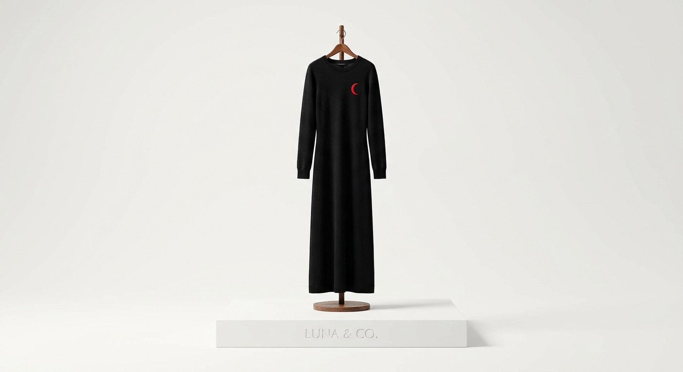 Eclipse Crescent Knit Dress
