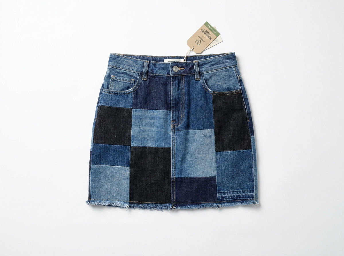 Regen Denim Patchwork Mini